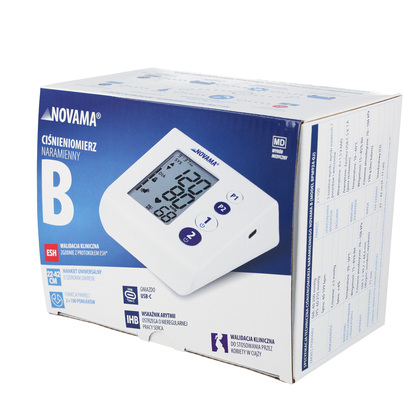 NOVAMA B Kompaktný ramenný tlakomer s intuitívnym ovládaním