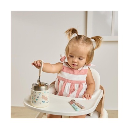 Miniland Mini termoska na jedlo Dreamland 280 ml - Zajačiky