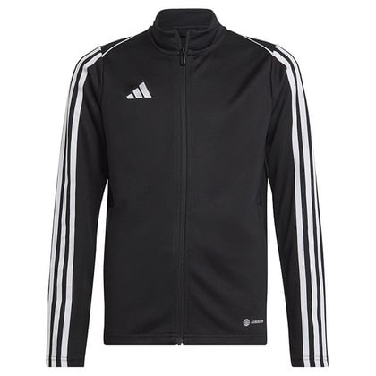 Adidas Tiro 23 TR JR Gyermek sport pulóver cipzárral, fekete, nagy. 164