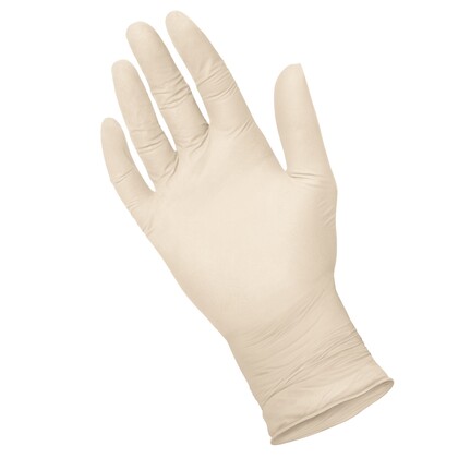 VELO Púdermentes latex kesztyű, méret M, 100 db