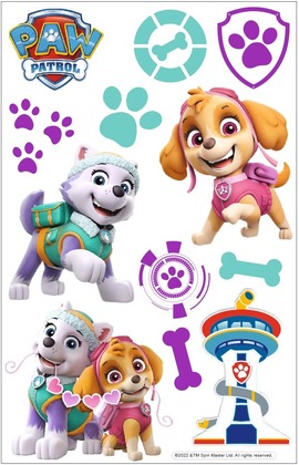 Nickelodeon Wanddekoration Paw Patrol – Skye, Everest