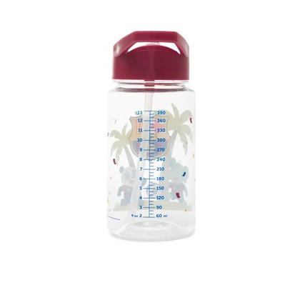 Miniland Kiddie Bottle FC Barcelona – Detská fľaša so slamkou, 450 ml (Tritan, oficiálna)