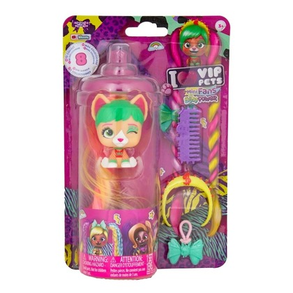 IMC Toys VIP PETS - Mini Fans Bow Power Psík s dlhými vlasmi, mix