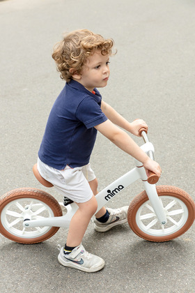 Mima Zoom Lite Kiegyensúlyozó kerékpár gyerekeknek, fehér/taupe