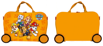 Nickelodeon Gyermek bőrönd kerekeken kicsi, Paw Patrol, sárga, 3r +