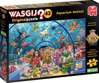 Jumbo Wasgij Puzzle - Aquarium Antics!, 1000 Teile