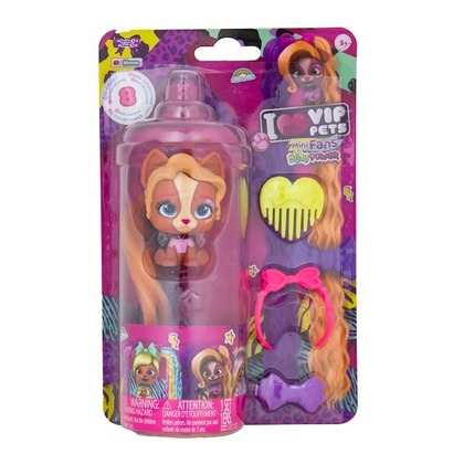 IMC Toys VIP PETS - Mini Fans Bow Power Psík s dlhými vlasmi, mix