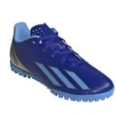 Adidas X CRAZYFAST Club Messi JR TF Detské futbalové kopačky/turfy, modré, veľ. 35,5