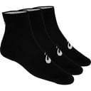 Asics Quarter Sock sportzokni, 3 db, fekete, unisex, méret 39-42