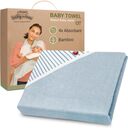 BabyToLove Bambus-Handtuch mit Kapuze für Babys und Kinder – blaue Streifen