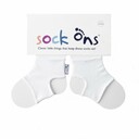 Sock Ons White - Velikost 0-6m