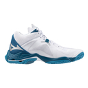 Mizuno Wave Lightning Z8 MID Pánska volejbalová obuv, biela/modrá, veľ. 46