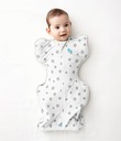 Love To Dream Swaddle UP - S méret - fehér, Csillagok STAGE1 - 0,2 TOG Eredeti