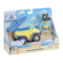 BLUEY Bandit mit Beach Quad, Figur mit Zubehör