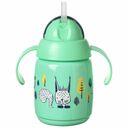 Tommee Tippee Superstar, Netečúci Hrnček/Pohárik so slamkou, 300 ml, 6m+, zelený