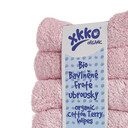 XKKO BIO bavlněné ubrousky Organic, 21x21, růžové