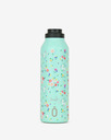 Runbott Mii Nerezová termofľaša s izoláciou – 600ml, Kvety na zelenej