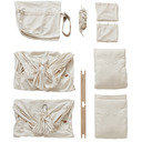 Membantu Premium Dvojitý hojdací vak pre dvojičky – Béžový