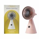 VITAMMY Dream desk fan, USB mini stolní ventilátor, růžový