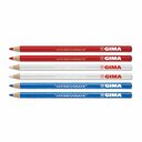 GIMA DERMOGRAPHIC PENCIL RED Dermográfiai ceruza készlet, kék, 6db