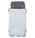 CuddleCo Comfy-Snug, Dětský fusak péřový, 90x44cm, šedá / světle šedá