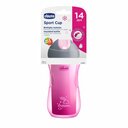 Chicco Termo auslaufsichere Flasche mit Strohhalm von 14 m, 266 ml, rosa