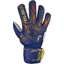 Reusch Attrakt Solid Junior Dětské brankářské rukavice, bílo/modro/zlaté, vel. S 5,5