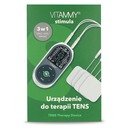 VITAMMY STIMULA Elektrostimulátor svalů, terapie TENS EMS a masáž 3 v 1 + 4 elektrody