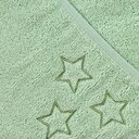 XKKO Organic BIO Bavlnená froté osuška s kapucňou 90x90 - Mint Stars