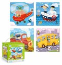 DoDo Puzzle 4in1 - Közlekedési eszközök