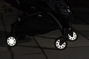 Pogu Reflektierende Aufkleber auf Kinderwagenrädern, Sterne, Set - 4 Stück