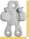 Benbat Body Support – Ergonomická oboustranná vložka do autosedačky a kočárku, 0-12m, šedá
