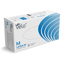 VELO Púdermentes latex kesztyű, méret M, 100 db