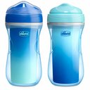 Chicco Sippy Cup Boy Thermobecher für Kinder, 266 ml, blau, 266 ml