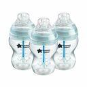 Tommee Tippee CTN Dojčenská Fľaša ADVANCED ANTI-COLIC pomalý prietok 3x260 ml,  0m+