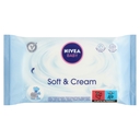 NIVEA Baby Soft &amp; Cream törlőkendő, 63 db