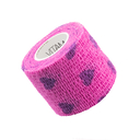 VITAMMY Autoband Selbstklebende Bandage mit Herzdruck, rosa, 5cmx450cm