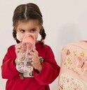 Miniland Kiddie Bottle Explorer – Odolná detská fľaša so slamkou, 450 ml (Tritan), motýľ