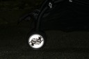 Pogu Reflektierende Aufkleber auf Kinderwagenrädern, Eulen, Set - 4 Stück