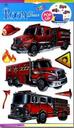 3D Wanddekorationen, Feuerwehrautos