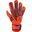 Reusch Attrakt Solid Junior Dětské brankářské rukavice, bílo/modro/oranžové, vel. S 4,5