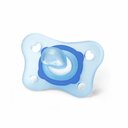 Chicco Physio Form Mini Soft beruhigende Schnuller, 2 Stück, blau/transparent, 0-2m