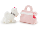 TRUDI PETS - Módní taška s mazlíčkem, růžová se srdíčkem, 0m+