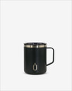 Runbott Mug Edelstahl-Thermobecher mit Isolierung, 400 ml, Schwarz