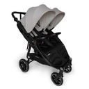 Baby Monsters Easy Twin 4 Ultra keskeny babakocsi ikreknek (szélesség 65 cm), szürke