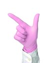 SEMPERCARE SOFT, ochranné nitrilové rukavice bez pudru, 200ks, vel. XS, růžové