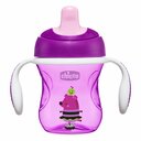 Chicco Auslaufsicherer Becher mit hartem Mundstück von 6 m, 200 ml, rosa/lila