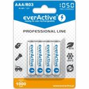 everActive PROFESSIONAL LINE R03 / AAA, Újratölthető Ni-MH 1050 mAh akkumulátorok, 4db