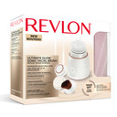 REVLON RVSP3538 Geschenkset Sonic Gesichtsbürste, Stirnband, Lack und Kulturbeutel.