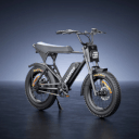 Macfox X1S Elektrický bicykel (Moped-Style), Fat Bike kolesá, vysoký dojazd, čierna